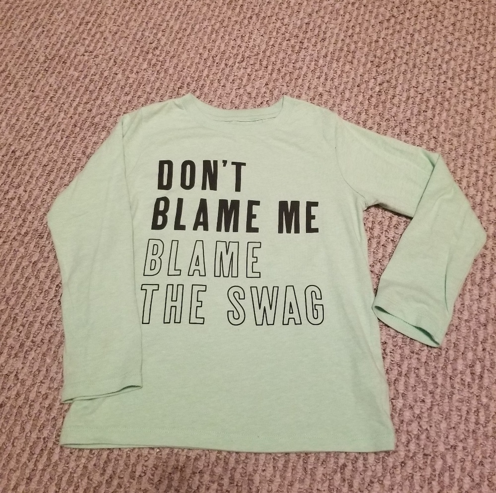 Boy's Long Sleeve T-Shirt- Don't Blame Me